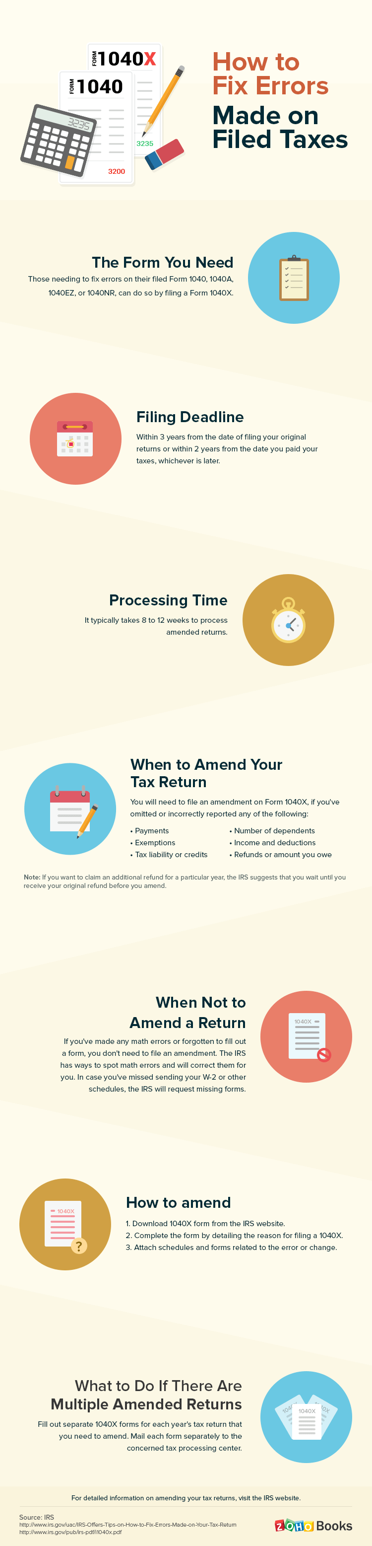 How to fix errors on filed taxes