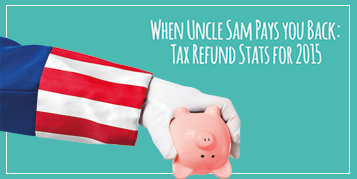 When uncle Sam pays you back: Tax refund statistics for 2015