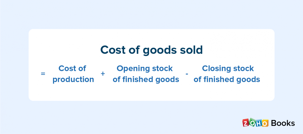 Cost of goods sold formula