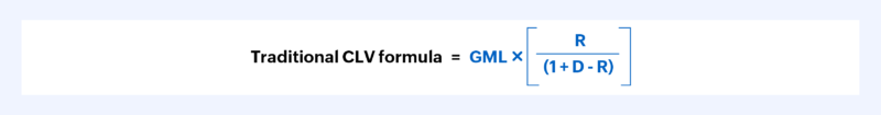 Traditional method formula to calculate CLV - Zoho Billing