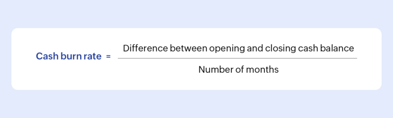 cash burn rate formula