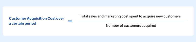 Customer Acquisition Cost (CAC) formula