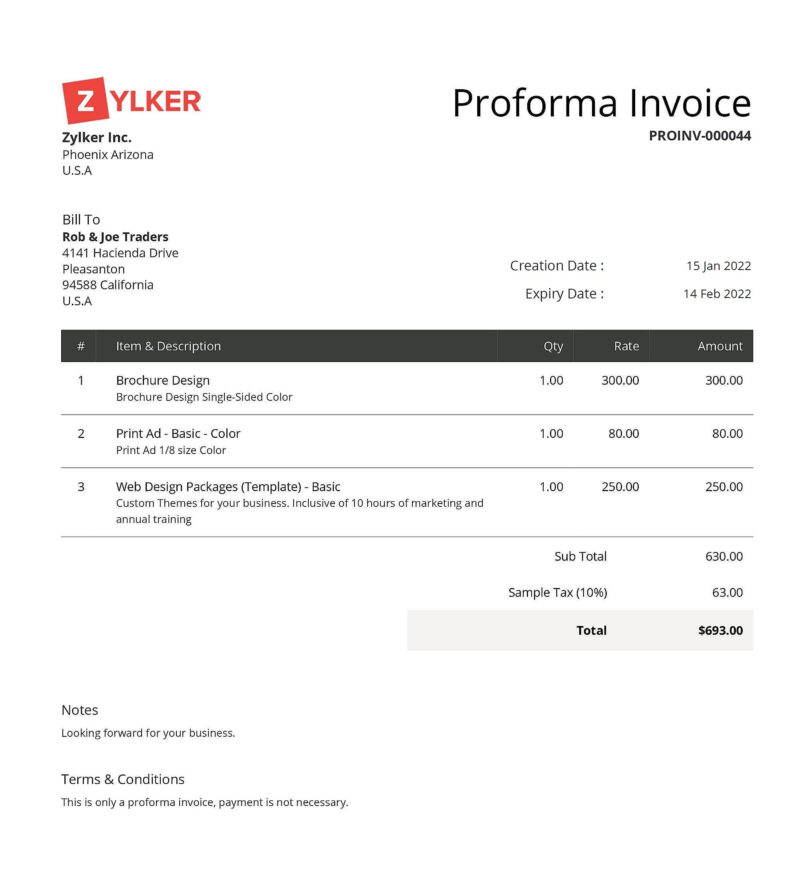 How To See Proforma Invoice In Tally